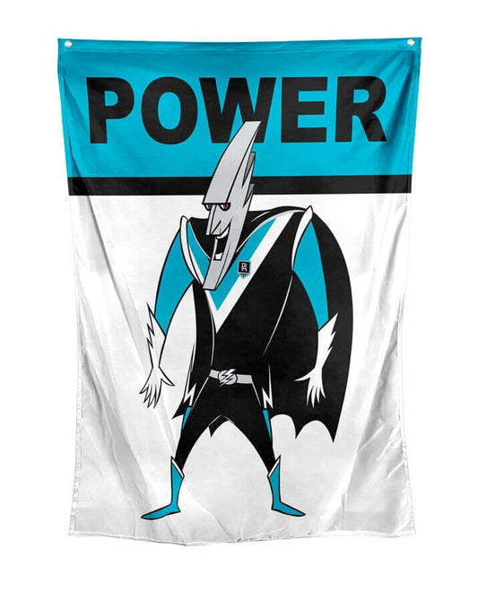 Port Adelaide Power AFL Retro Wall Flag 100cm x 70cm