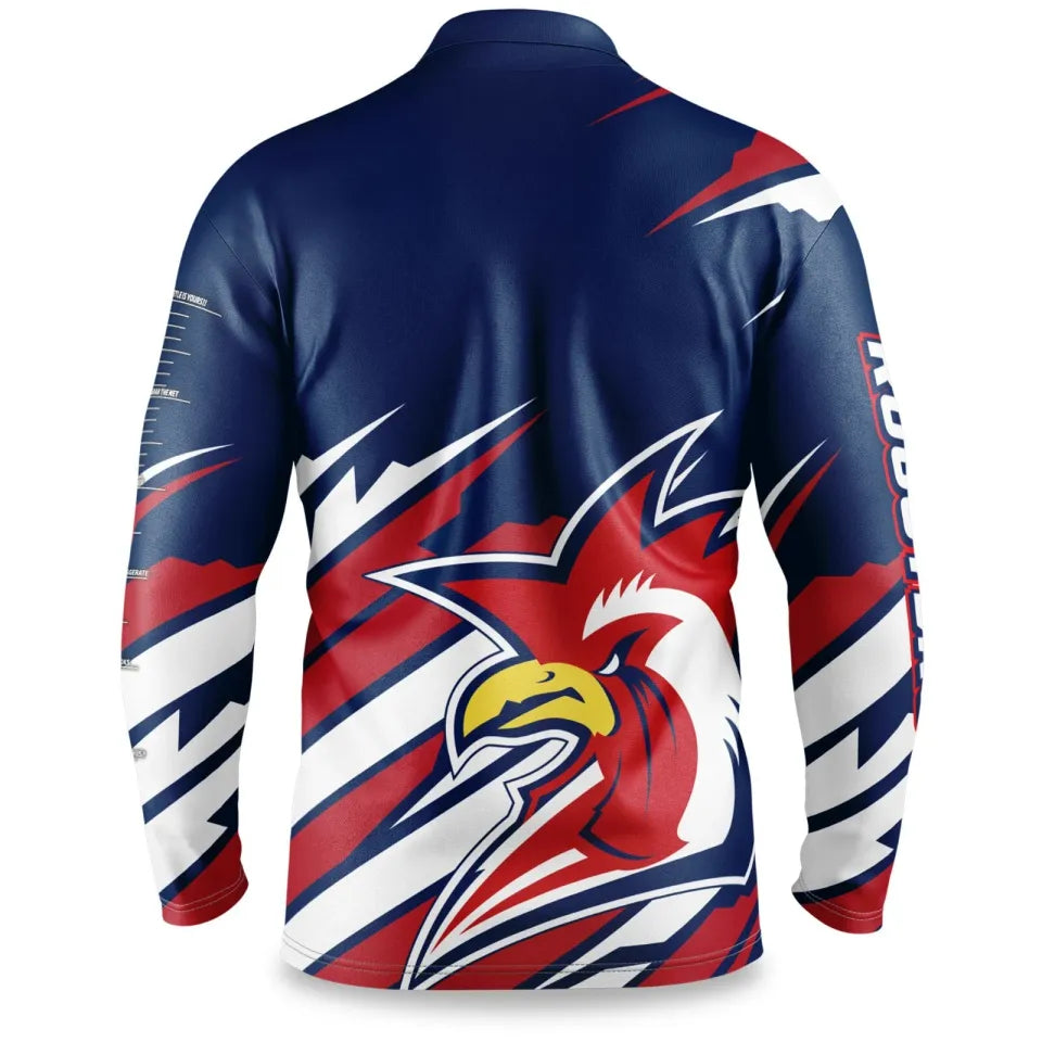 Sydney Roosters NRL Mens Ignition Fishing Shirt