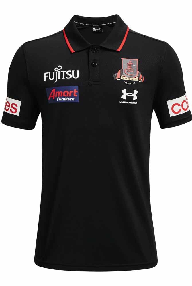 Essendon Bombers AFL Mens Media Polo Shirt
