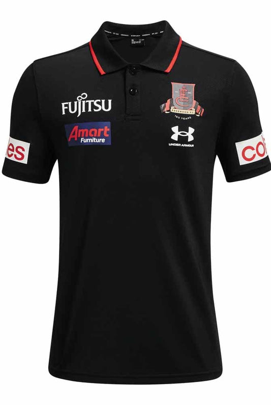 Essendon Bombers AFL Mens Media Polo Shirt