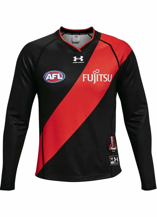Essendon Bombers AFL Mens Long Sleeve Home Guernsey
