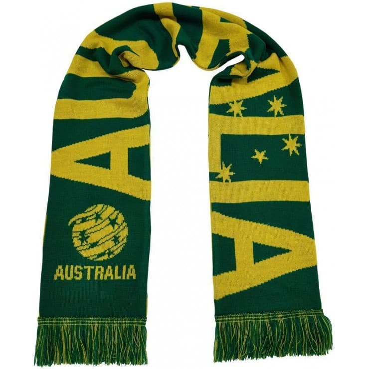 Australian Socceroos Wordmark Jacquard Scarf