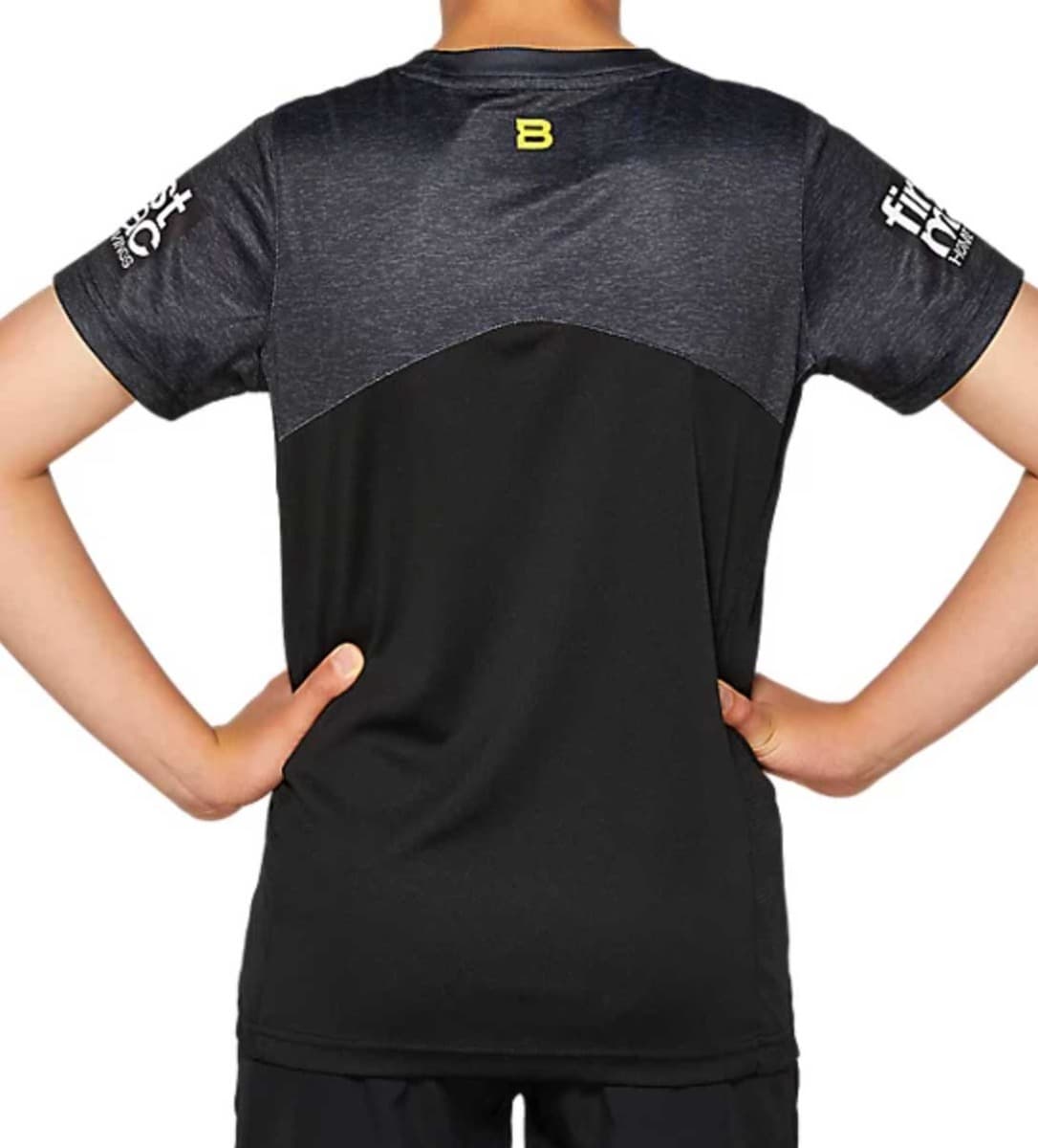 Brisbane Broncos NRL Kids Performance Black Training Shirt