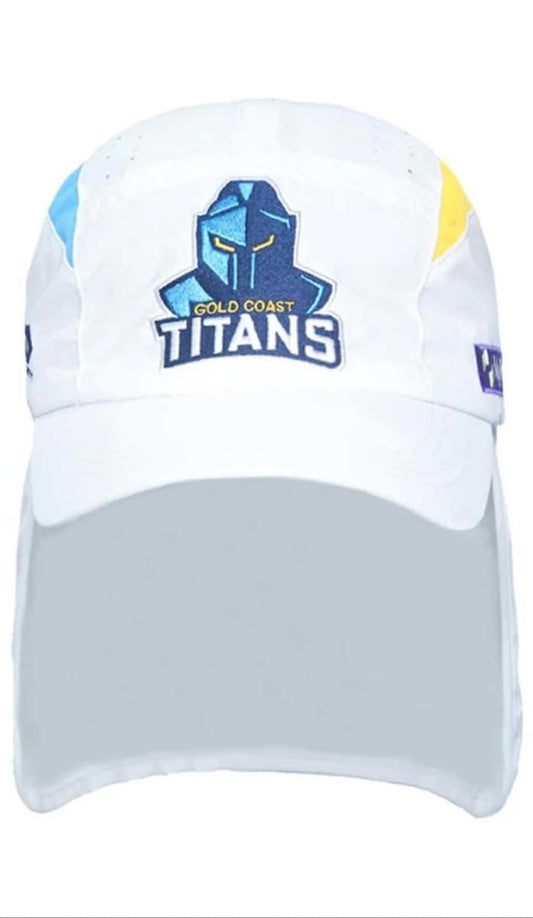 Gold Coast Titans 2023 Adult White Training Cap / Hat