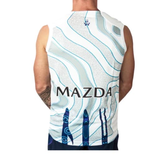 North Melbourne Kangaroos Mens Indigenous Never Surrender Guernsey