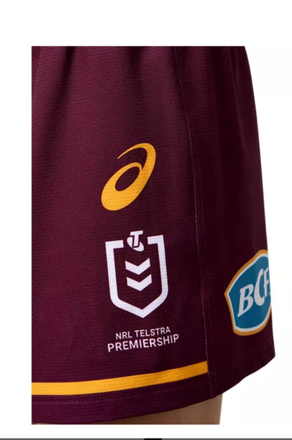 Brisbane Broncos 2025 NRL Mens Home Shorts