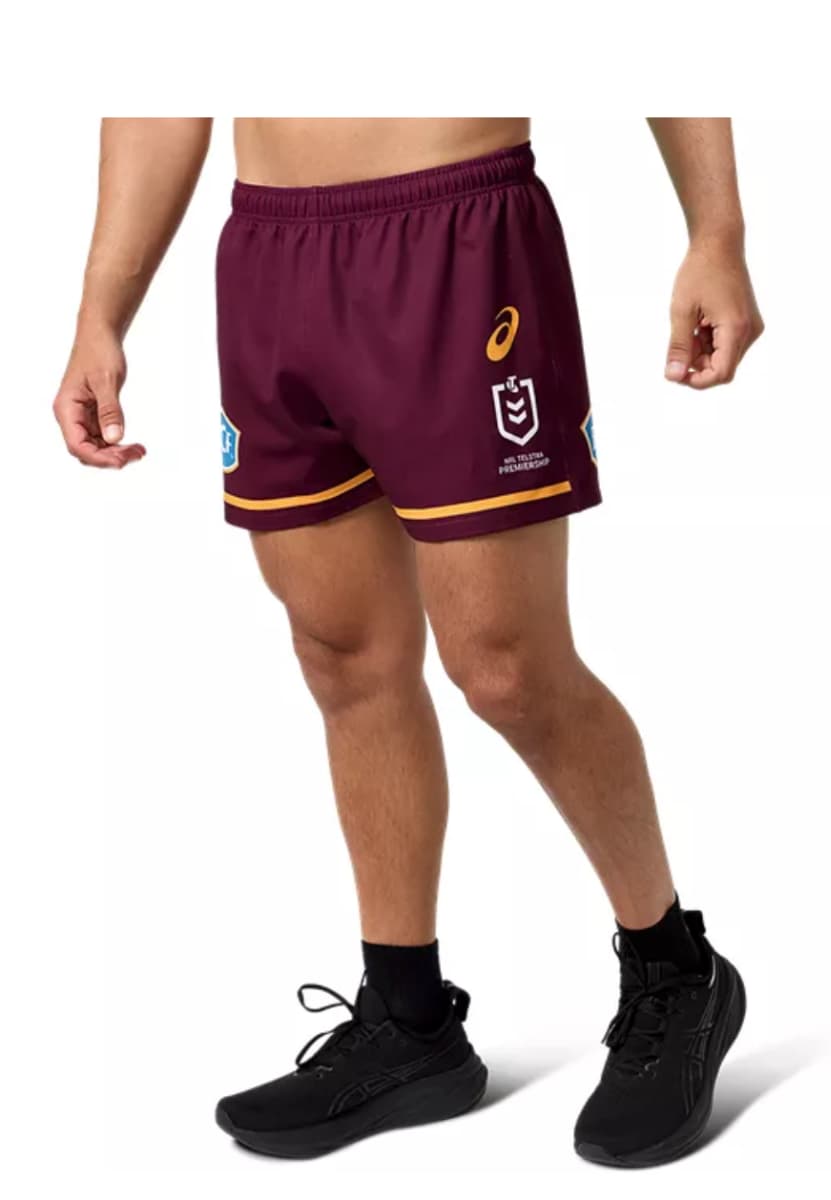 Brisbane Broncos 2025 NRL Mens Home Shorts
