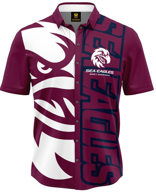 Manly Sea Eagles NRL Mens Showtime Party Shirt
