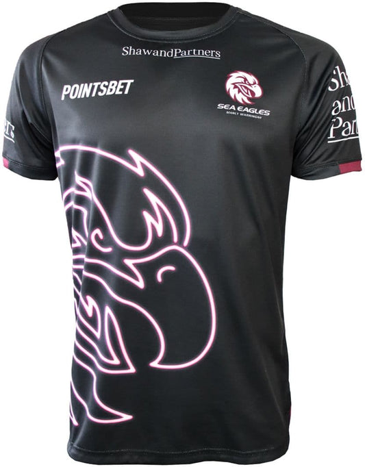 Manly Sea Eagles 2024 NRL Mens Warm Up Shirt