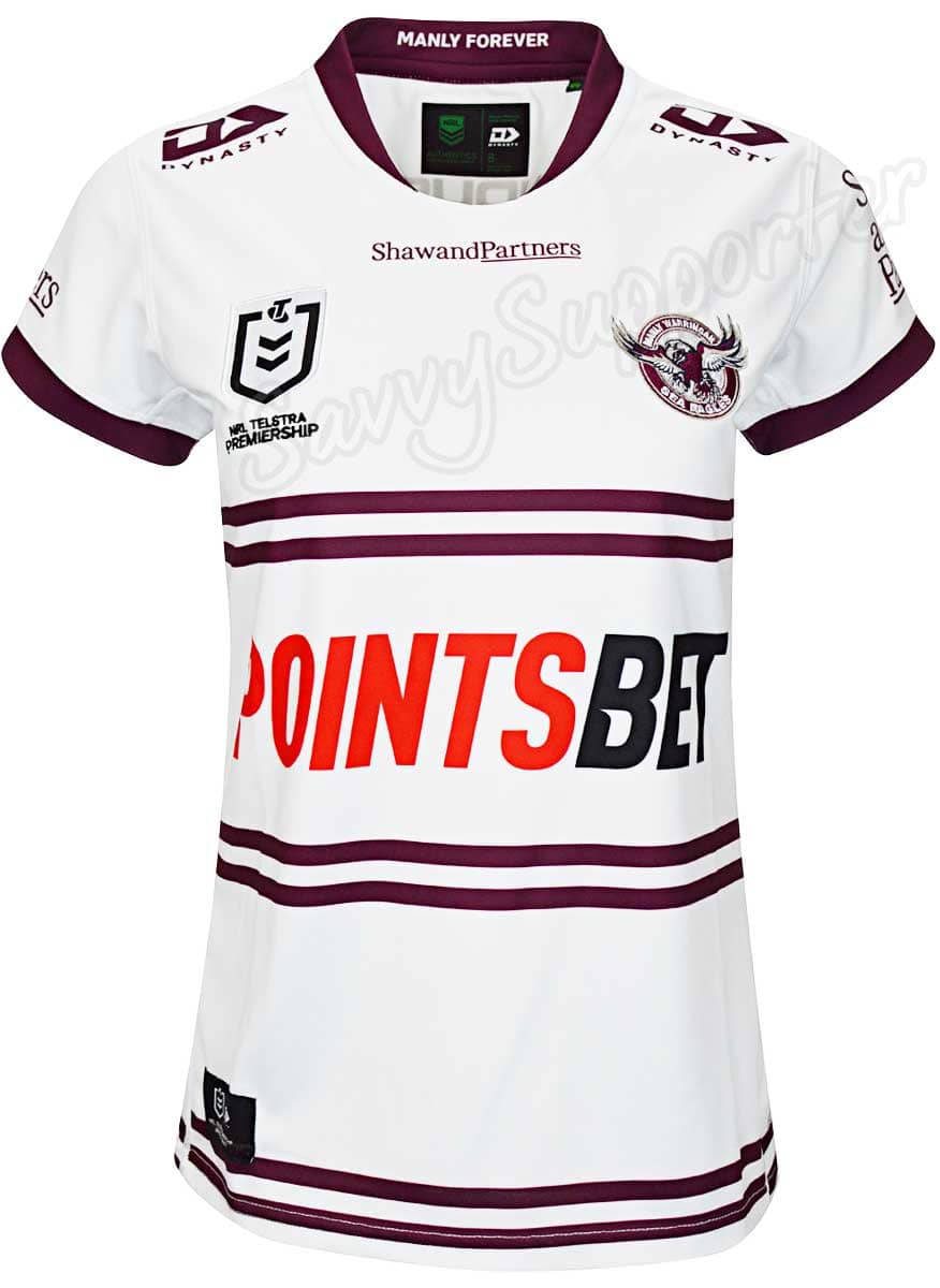 Manly Sea Eagles 2023 NRL Ladies Away Jersey