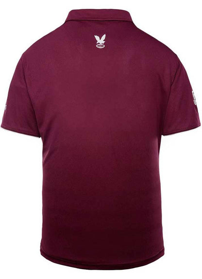 Manly Sea Eagles NRL Mens Maroon Media Polo Shirt
