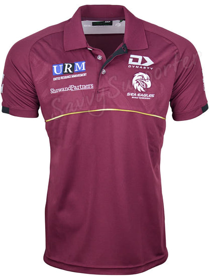 Manly Sea Eagles 2025 NRL Mens Alternate Media Polo Shirt