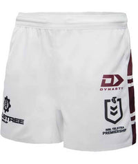 Manly Sea Eagles NRL Mens White Home Shorts