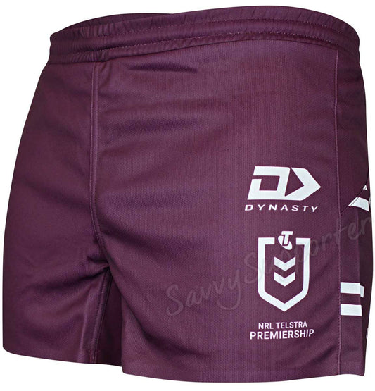 Manly Sea Eagles 2023 NRL Mens Players Maroon Away Shorts