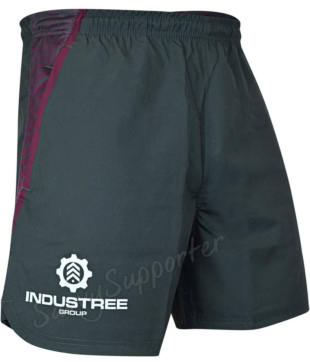 Manly Sea Eagles 2023 NRL Mens Charcoal Zip Gym Shorts