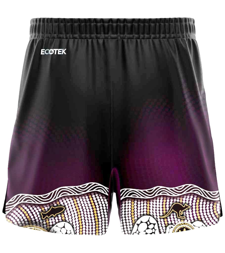 Manly Sea Eagles 2025 NRL Mens Indigenous Gym Shorts