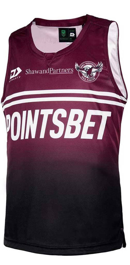 Manly Sea Eagles NRL Mens Maroon Training Singlet