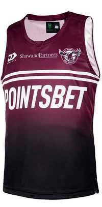 Manly Sea Eagles NRL Mens Maroon Training Singlet