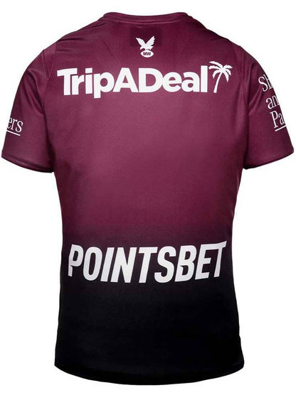 Manly Sea Eagles NRL Mens Maroon Training Shirt