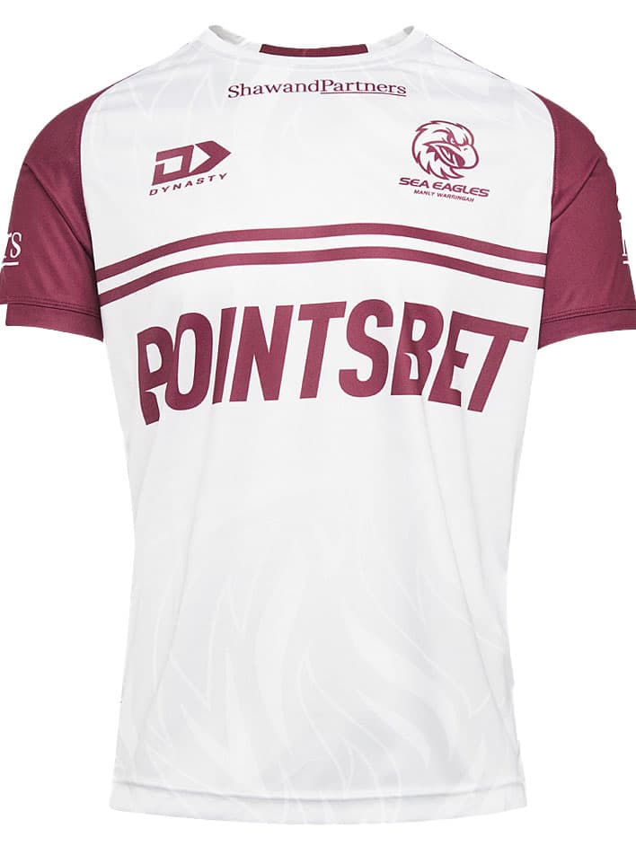 Manly Sea Eagles 2024 NRL Mens White Coaches Training Shirt
