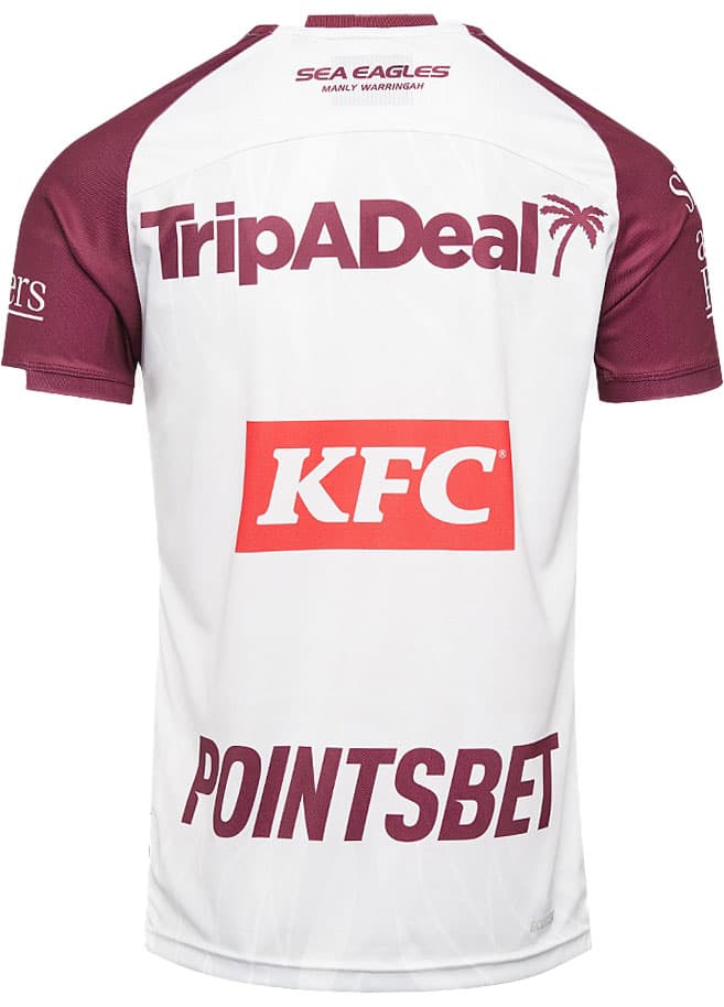 Manly Sea Eagles 2024 NRL Mens White Coaches Training Shirt