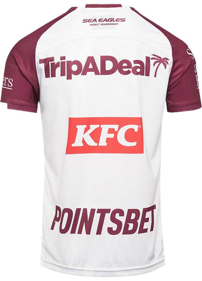 Manly Sea Eagles 2024 NRL Mens White Coaches Training Shirt