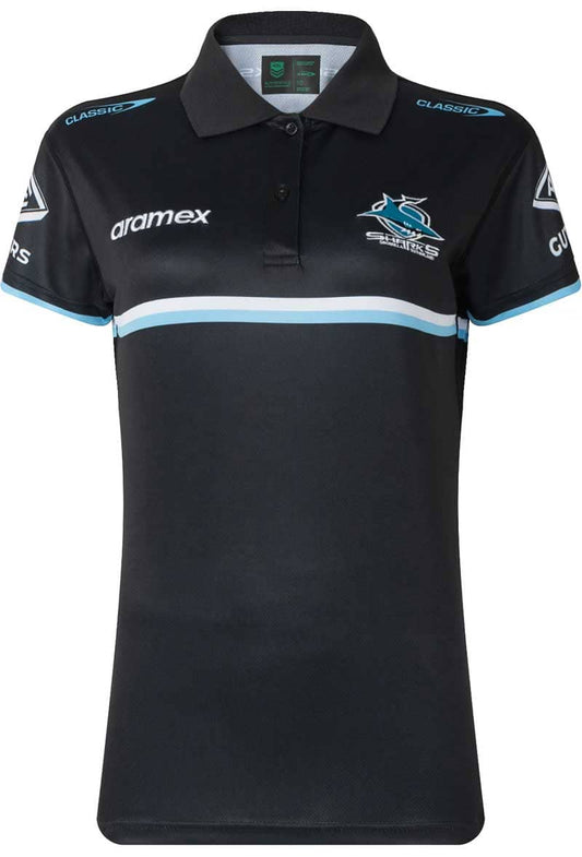 Cronulla Sharks 2023 NRL Ladies Media Polo Shirt