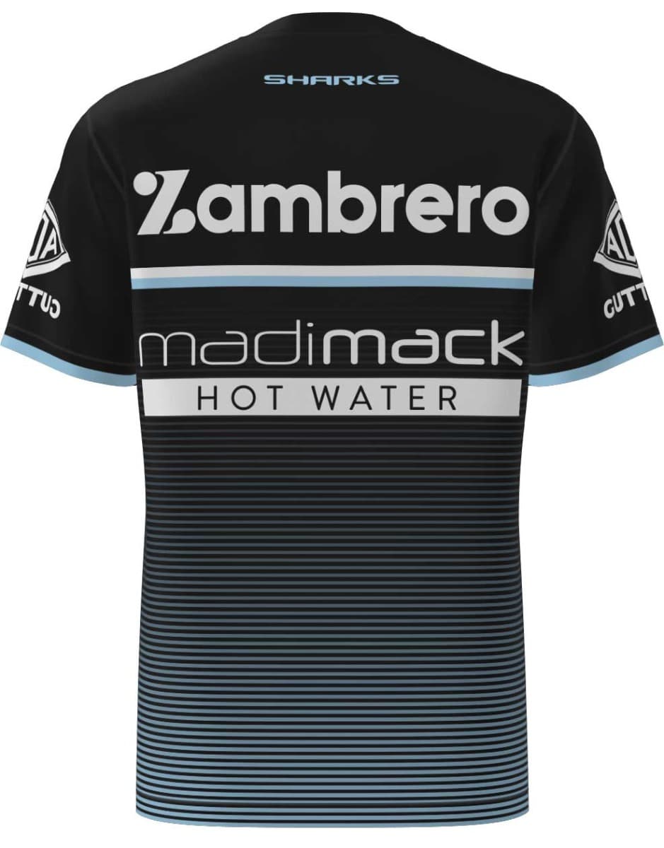 Cronulla Sharks 2023 NRL Mens Black Training Shirt