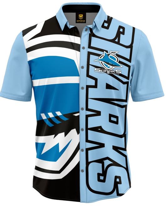 Cronulla Sharks NRL Mens Showtime Party Shirt