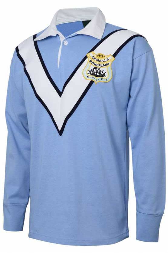 Cronulla Sharks 1967 Adults Retro Foundation Jersey