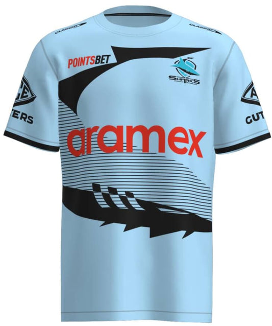Cronulla Sharks NRL Mens Warm Up Tee