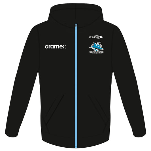 Cronulla Sharks 2024 NRL Kids Full Zip Fleece Hoodie