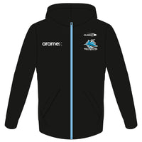 Cronulla Sharks 2024 NRL Kids Full Zip Fleece Hoodie
