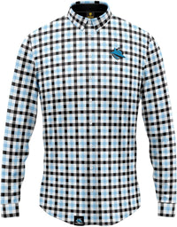 Cronulla Sharks NRL Mens Dawson Business Shirt