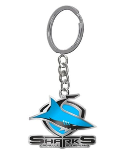 Cronulla Sharks NRL Enamel Logo Keyring