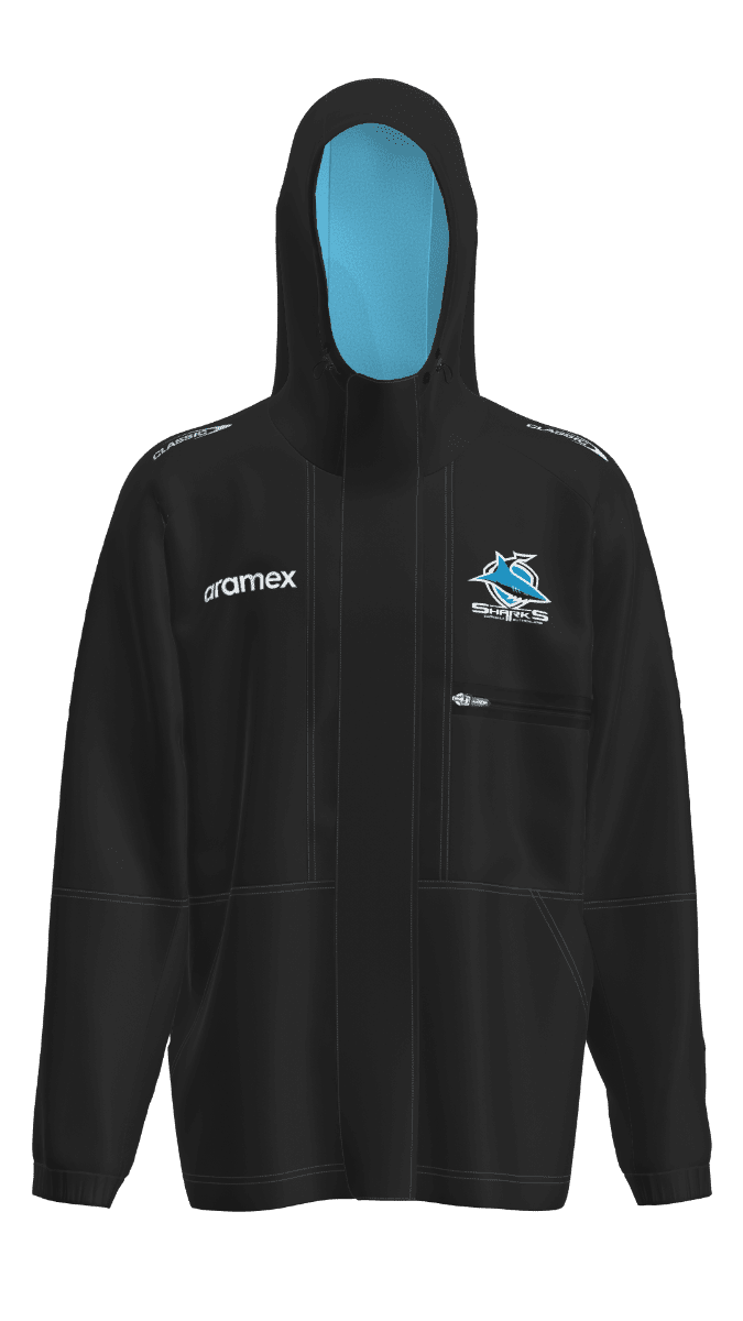 Cronulla Sharks 2023 NRL Mens Wet Weather Jacket