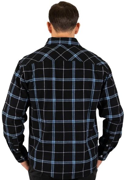 Cronulla Sharks NRL Mens Mustang Flannel Shirt