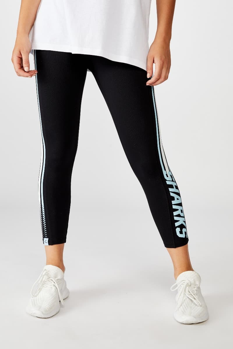 Cronulla Sharks NRL Ladies Stripe Tights