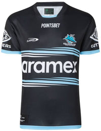 Cronulla Sharks 2023 NRL Mens Black Training Jersey