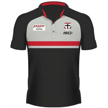 St Kilda Saints AFL Mens Media Polo Shirt