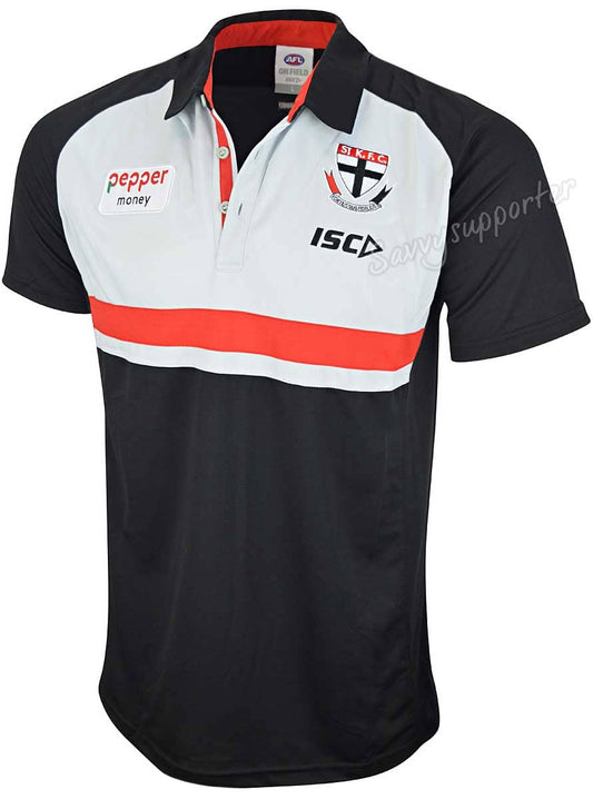 St Kilda Saints AFL Mens Media Polo Shirt