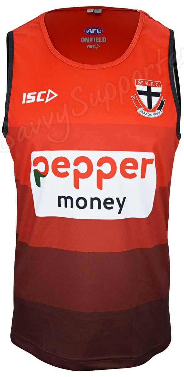 St Kilda Saints AFL Mens Red Training Singlet