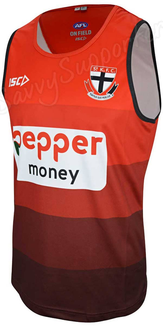 St Kilda Saints AFL Mens Red Training Singlet