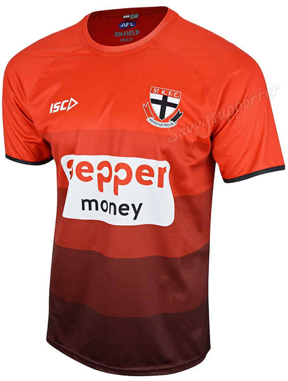 St Kilda Saints AFL Mens Red Training Shirt