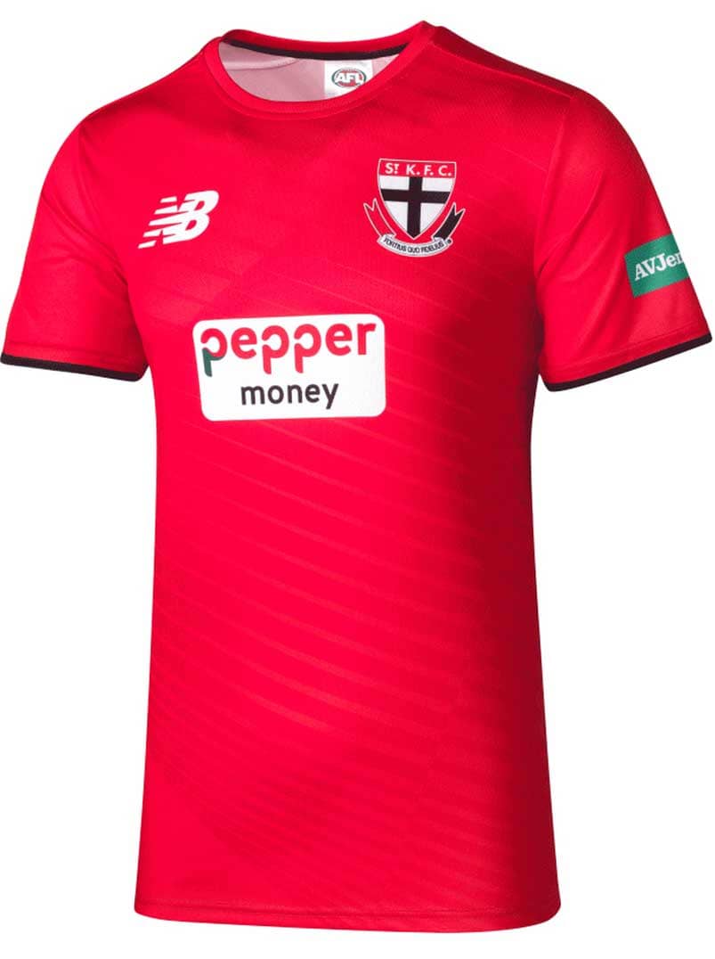 St Kilda Saints AFL Mens Red Training Shirt