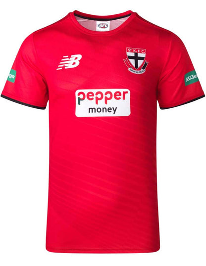 St Kilda Saints AFL Mens Red Training Shirt