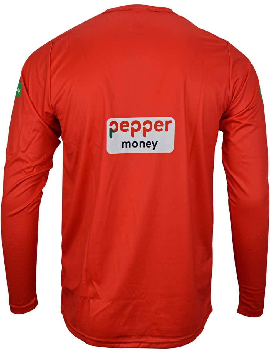 St Kilda Saints AFL Mens Red Long Sleeve Training Shirt