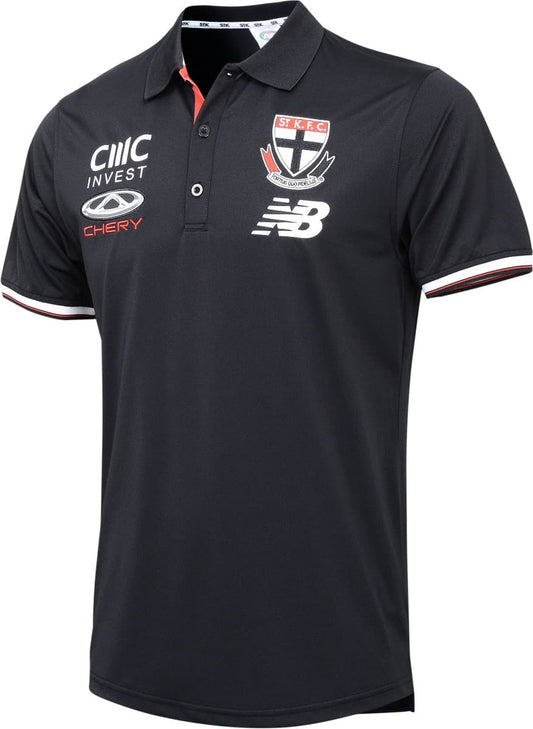 St Kilda Saints 2024 AFL Mens Media Polo Shirt