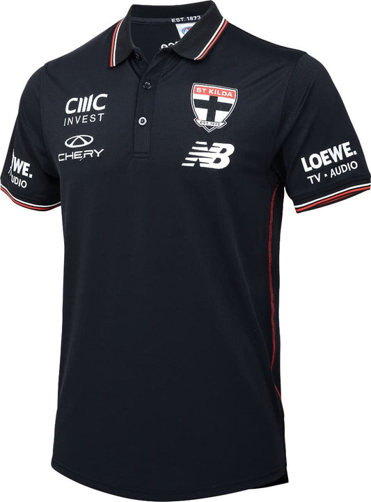 St Kilda Saints 2025 AFL Mens Media Polo Shirt