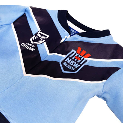 NSW State of Origin NRL Infant Zip Footysuit